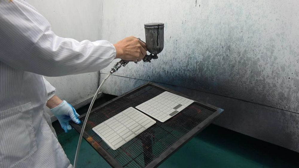 喷油产线实拍